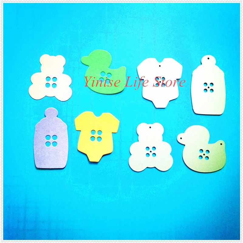YINISE 450 Детские пуговицы металлические режущие штампы для трафареты скрапбукинга