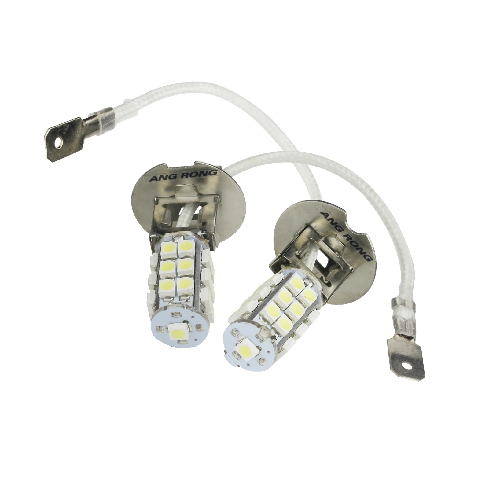ANGRONG 10x Автомобильные противотуманные фары H3 25 SMD 3528 Светодиодный ная Лампа 6000K