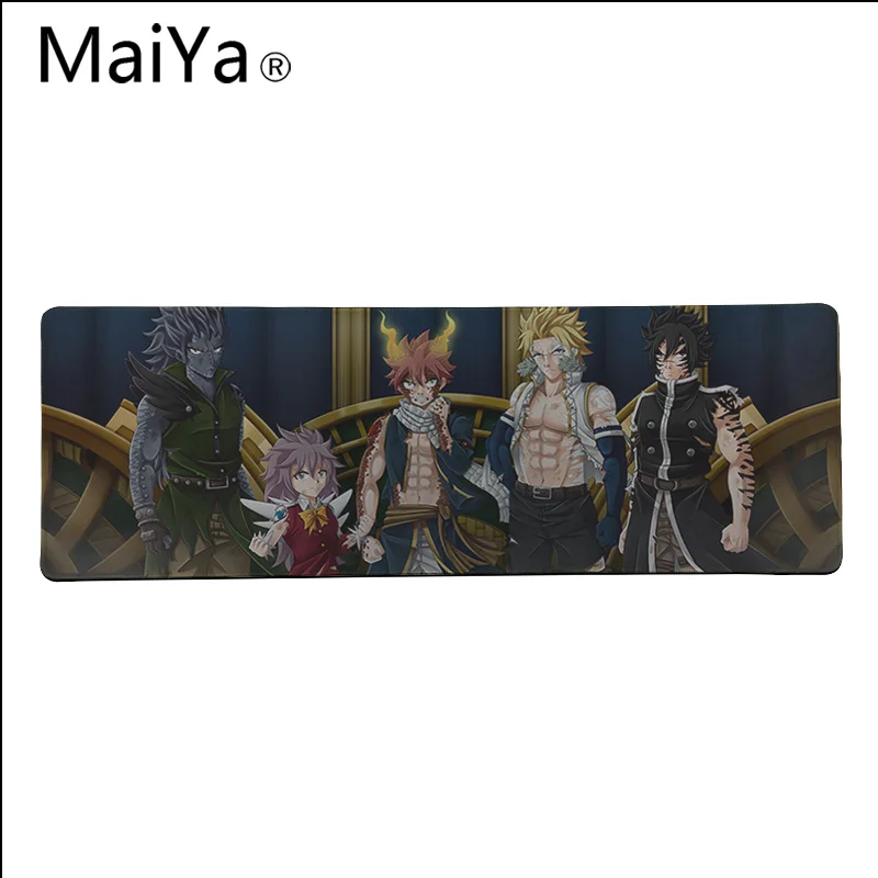 Lock Edge 40X90cm Maiya Высокое качество аниме Сказочный хвост красивый коврик для мышки в стиле аниме большой коврик для мыши клавиатуры коврик - Цвет: Lock Edge 40X90cm
