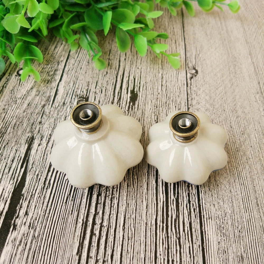 8 шт. ручная роспись цветок в винтажном стиле керамические ручки для ящиков виде