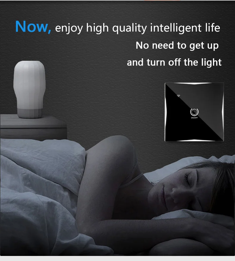 WiFi Smart Wall Touch Panel Switch Interruptor Pared Home Light 1/2/3 Gang APP Control Google Crystal glass | Безопасность и