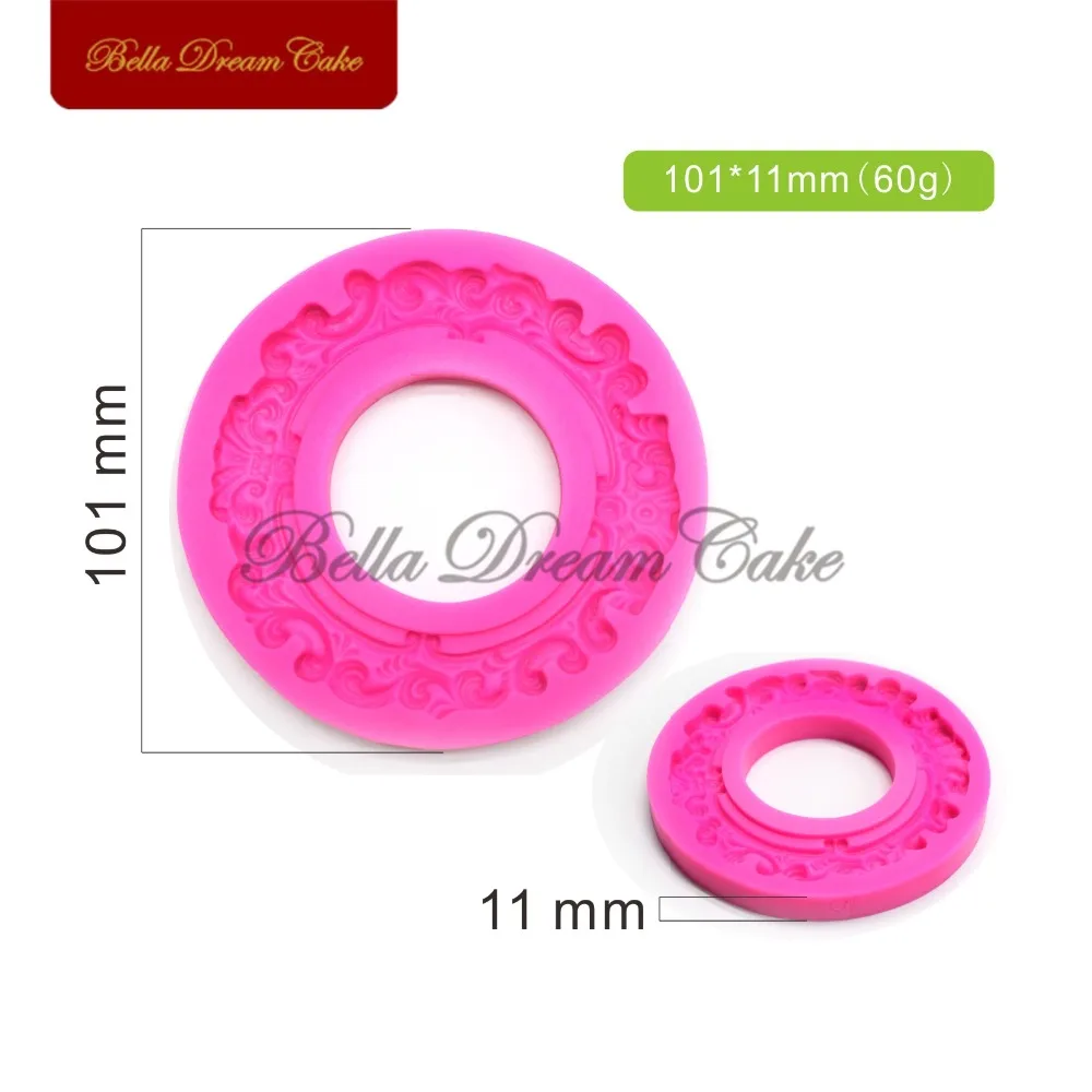Винтажная круглая силиконовая 3D форма для украшения печенья|mould for|baking mouldmoulds for