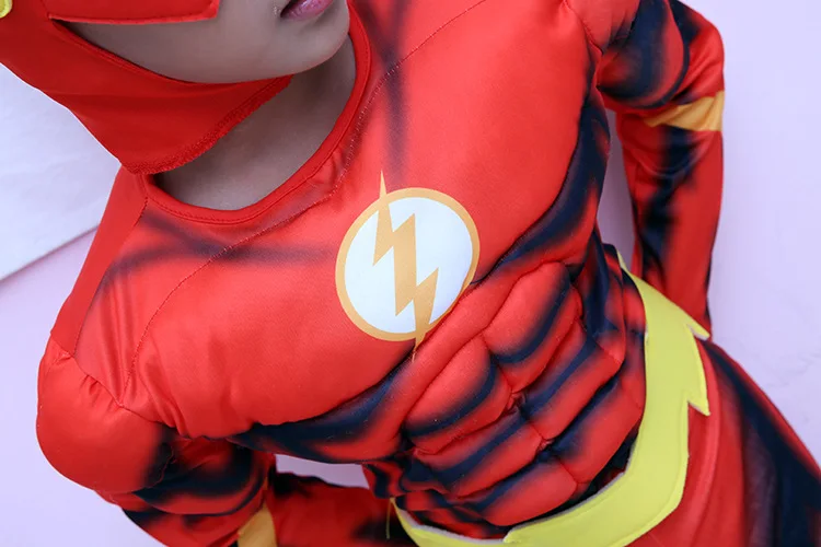 Костюм Барри Аллена маскарадный комический супергерой DC костюм для детей