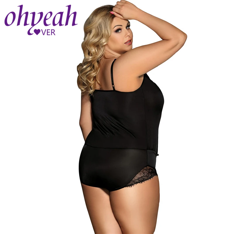 Ohyeahlover женское черное боди сексуальное Прозрачное Кружевное короткие