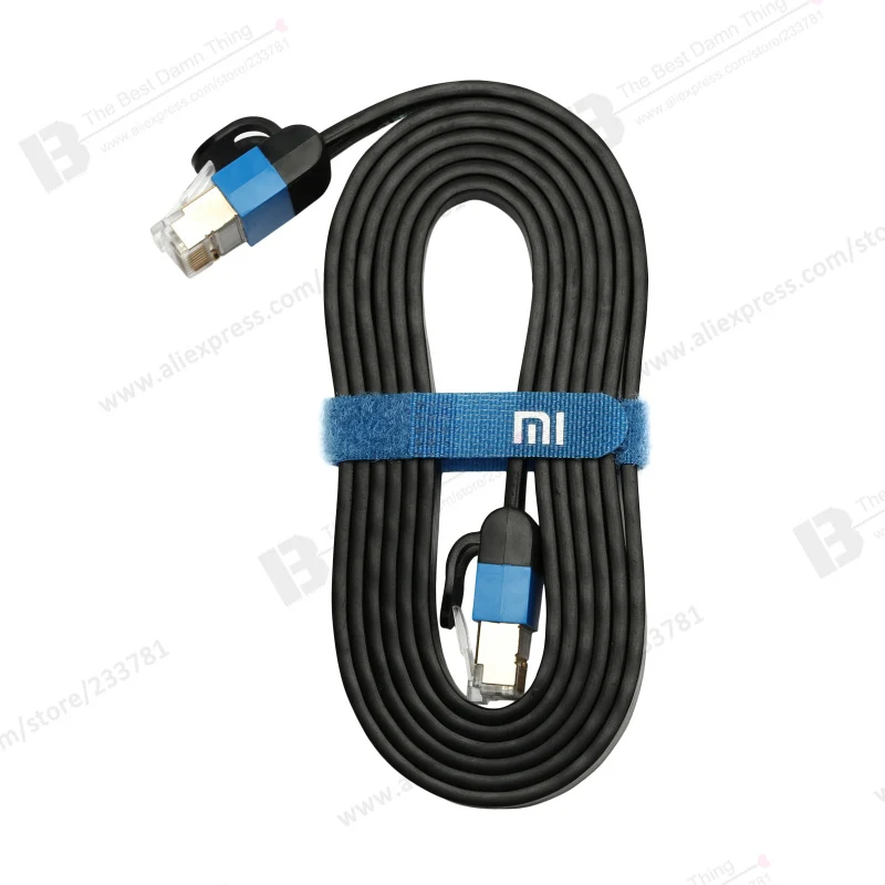 Original Xiaomi Ethernet Cable Cat 6 RJ45 1000Mbps 24K Gilded Premium 1.5M for Smart TV Router Laptop Tablet PC Extension |