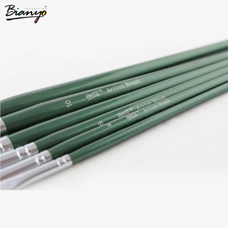 Bianyo нейлоновая кисть для рисования 6 шт. водные кисти принадлежности