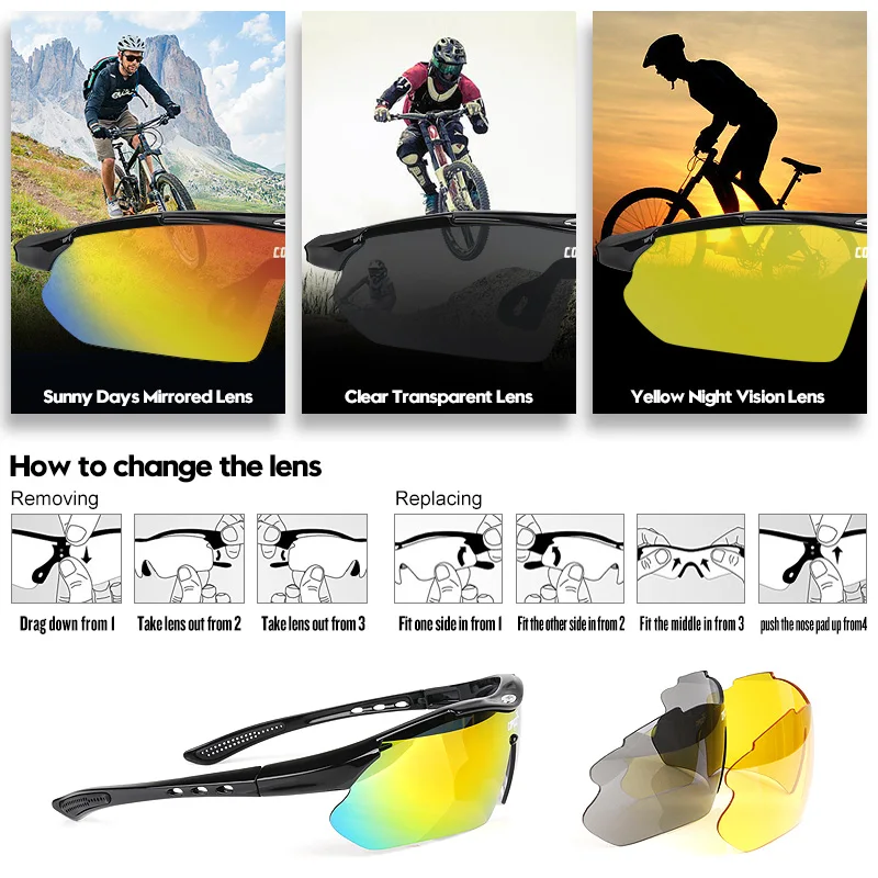 Солнцезащитные очки для велоспорта с защитой от УФ лучей рыбалки MTB велосипедные