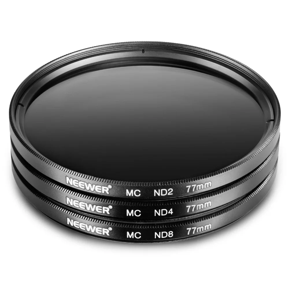 Набор фильтров Neewer 77 мм ND (ND2 ND4 ND8)+ салфетка из микрофибры для очистки CANON EF 24 105 f/4 L