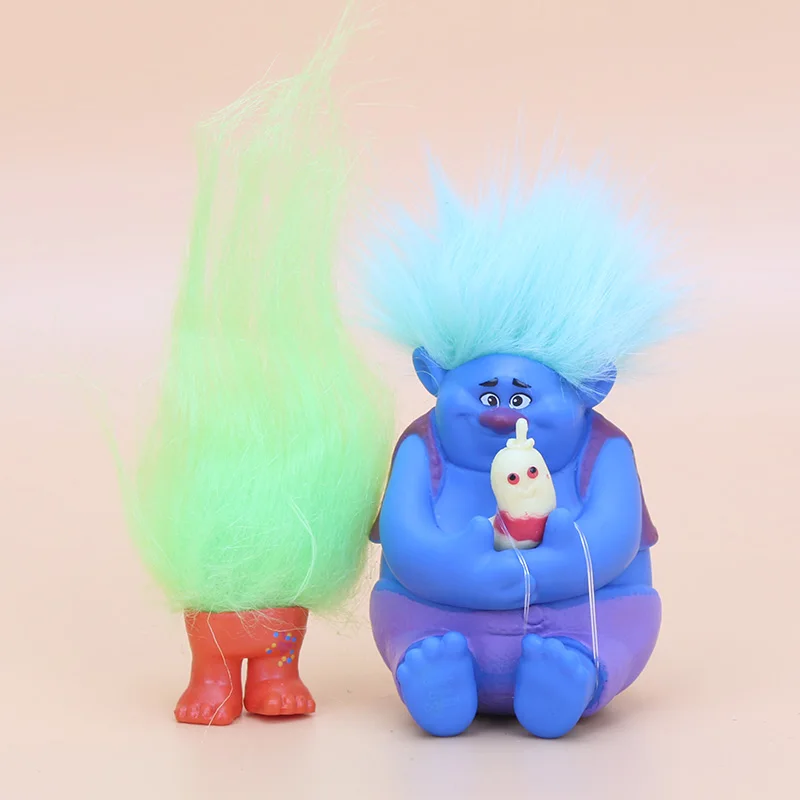 6 шт./компл. тролли ветка Critter Skitter фигурки экшн милые Мультяшные игрушки персонажи