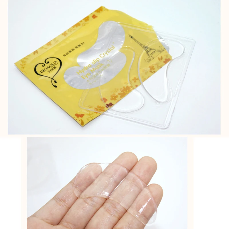 Изображения Hydra Slip Crystal Eye Mask увлажняющая тщательная гладкая тускнеющая темная круглая маска для глаз против морщин влажная осветляющая маска для ухода за глазами