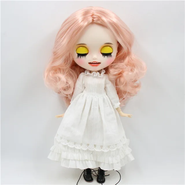 doll clothes shoes 1/6 bjd индивидуальные куклы завод blyth кукла с яркой кожей сустава тела шампанского волос, новое матовое лицо с зубами, 30 см BL3139/1010 - Цвет: doll clothes shoes