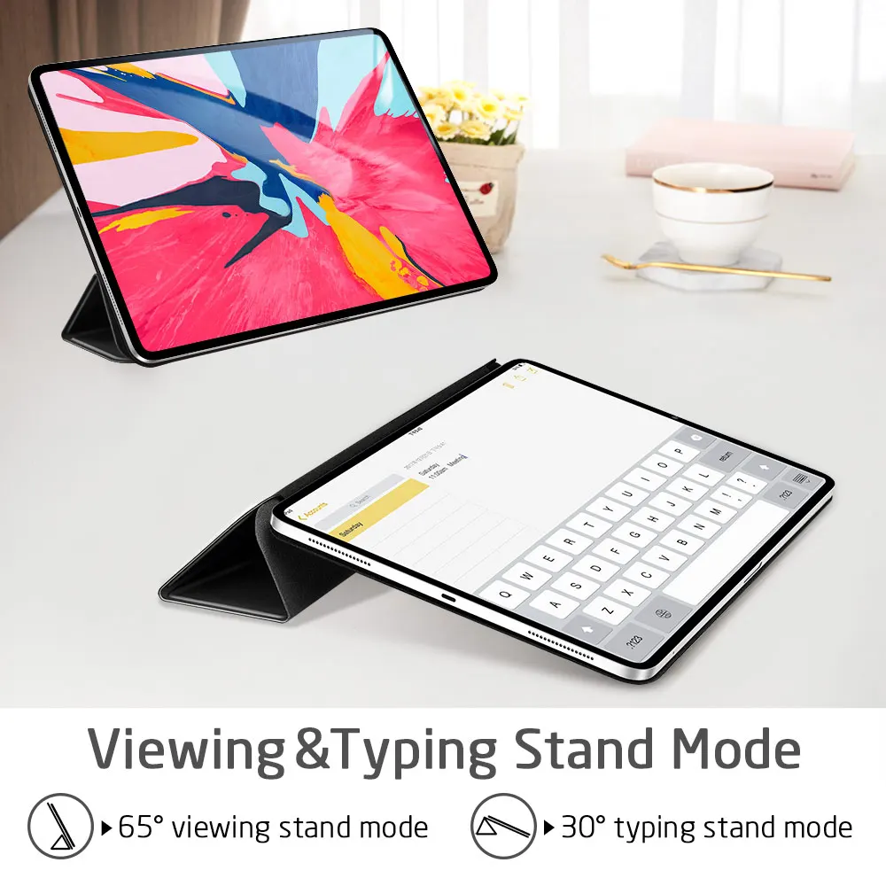 Магнитный чехол ESR для iPad Pro прорезиненный подставка в три сложения 12 9 дюйма
