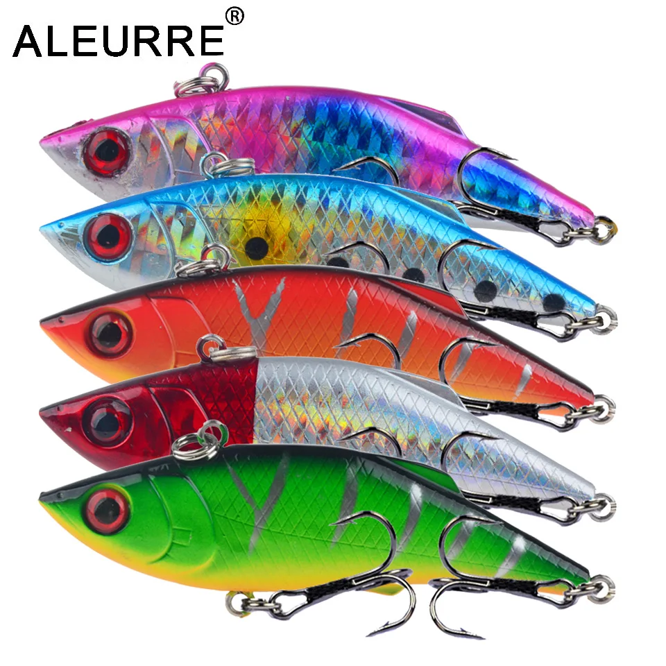 

7.5cm/10.5g Fishing Lure Vibration Swing Sink Hard Bait Long Shot Plastic Wobbler Crankbait Rattlin VIB Artificial Lures