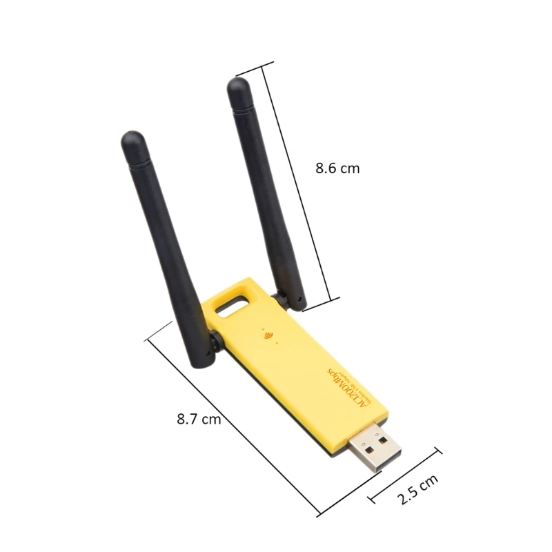 AC1200Mbps Двухдиапазонная беспроводная сетевая карта USB 3,0 Ультра-Быстрый Wifi ретранслятор AP