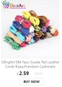 OlingArt 3*1,5 мм 9 м шнур из искусственной замши/плоский кожаный шнур веревка/линия аксессуаров серьги браслет колье ожерелье Изготовление ювелирных изделий