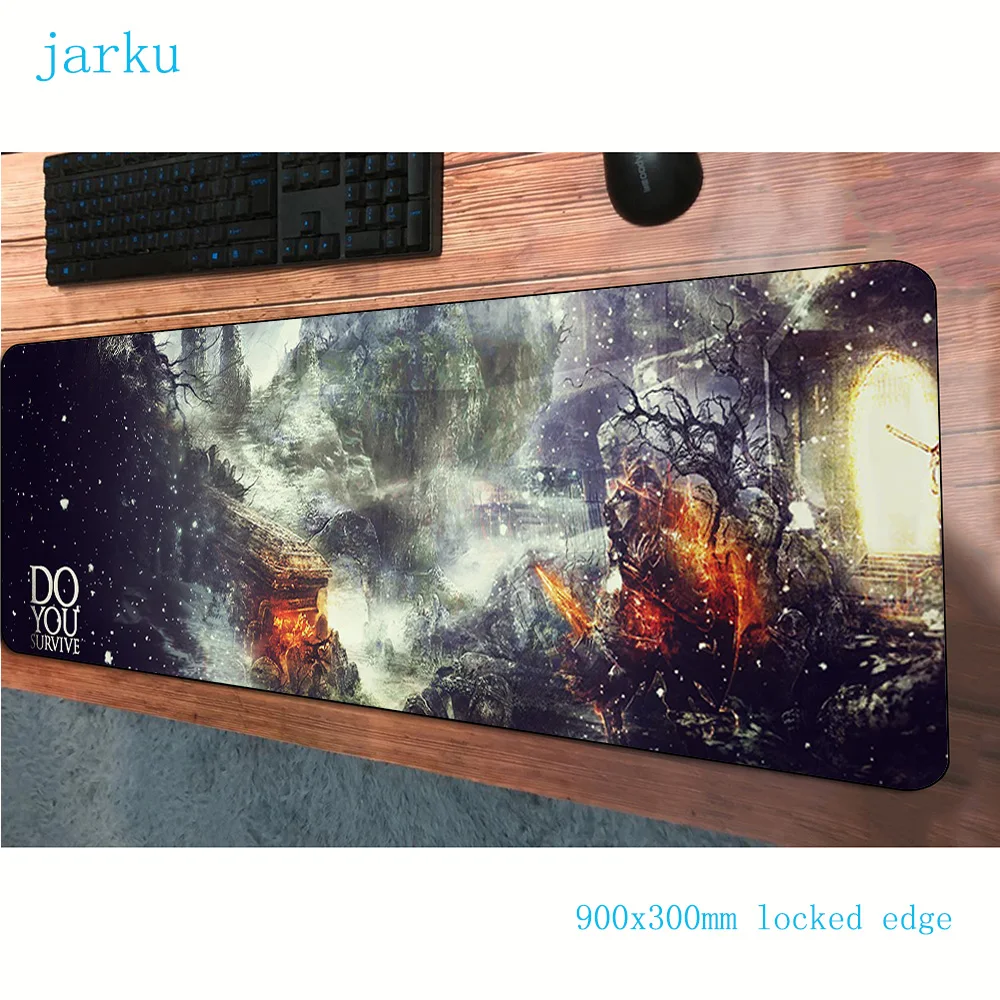 Коврик для мыши dark души компьютерный геймерский коврик 900x300x3 мм популярный