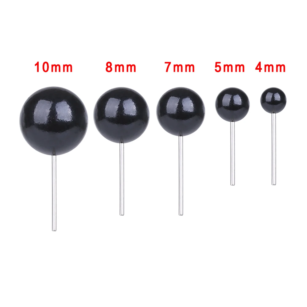 Mini 100Pcs/Bag 4/5/7/8/10mm Bears Animals Eyes Dolls Black Glass Needle Felting Plush Toys Accessories | Игрушки и хобби