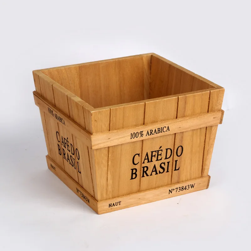 Растений один решетки деревянный цветочный горшок DIY с органайзером Настольный