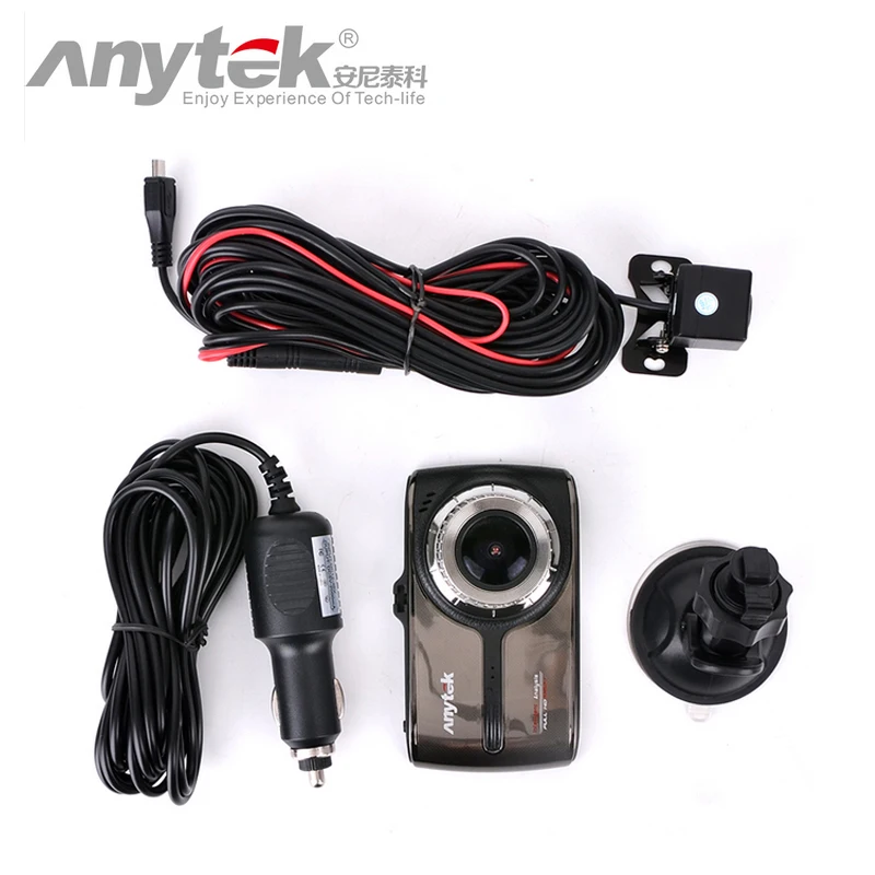 Оригинальный Автомобильный видеорегистратор Anytek G66 super full HD ADAS DWR HDR с двойным
