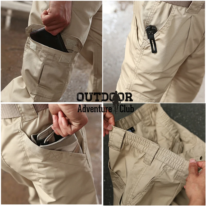 Мужские легкие тактические брюки карго SWAT летние повседневные армейские в