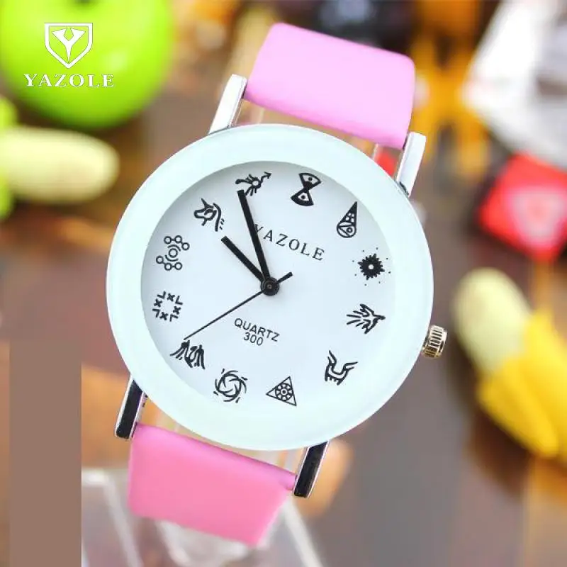 Модные кварцевые наручные часы YAZOLE из искусственной кожи Созвездие EXO для мужчин