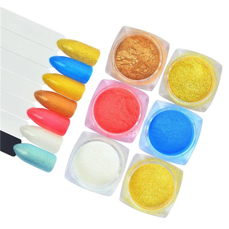 

1pc Shining Fine Nail Glitter Dust Powder for Nail Polish Glitter Decorations 6 Colors Optional