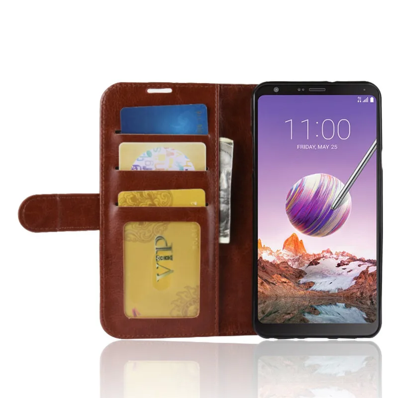 Чехол для LG Stylo 4 LM Q710MS Capa Flip КОШЕЛЕК из искусственной кожи телефона + Мягкий