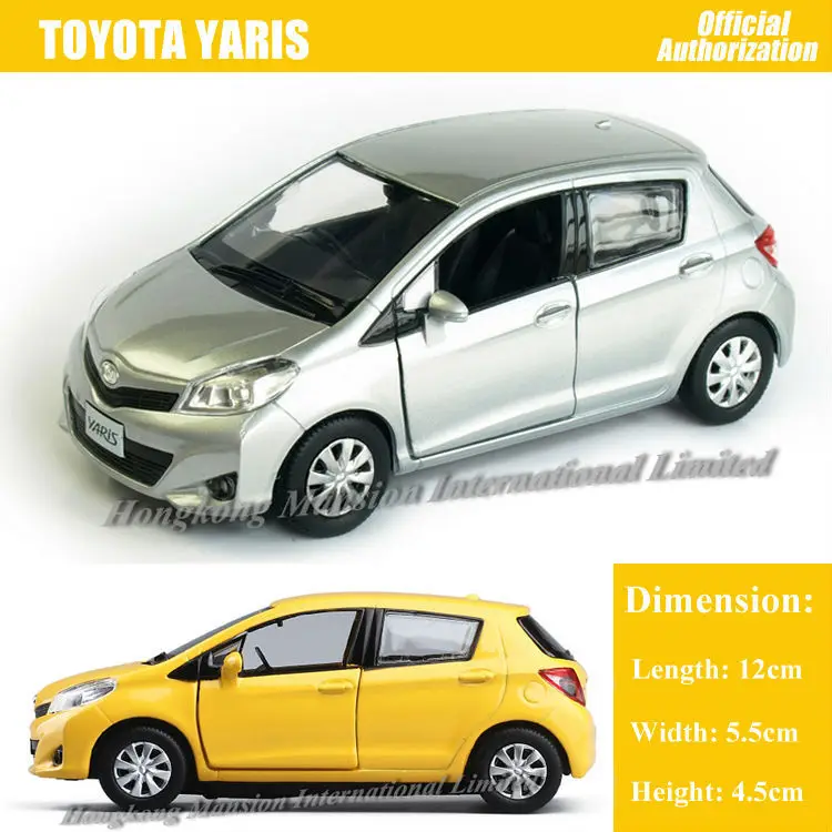 1:36 Масштаб литья под давлением металлический сплав модель автомобиля для TOYOTA Yaris
