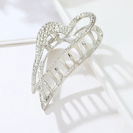 silver color Новые модные Когти для волос для женщин заколка для волос заколка-краб металлические заколки для волос аксессуары для волос украшение для головных уборов - Цвет: silver color