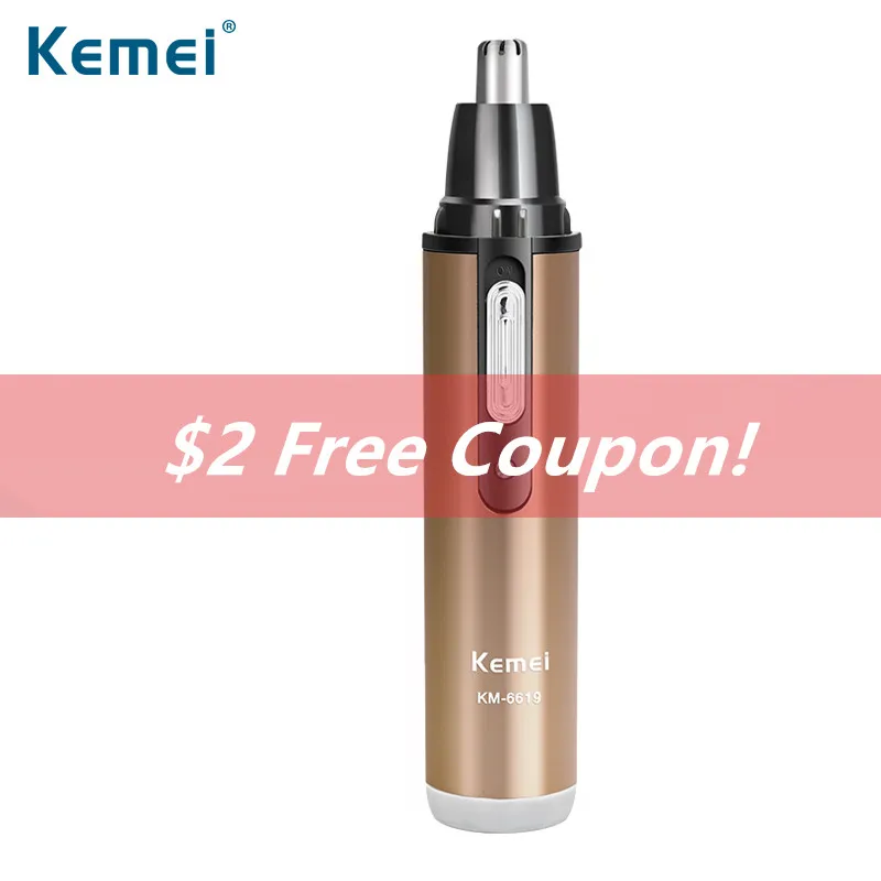 Kemei Electric shaving nose ears hair trimmer Rechargeable washable safe face care stainless steel Mini N30C |