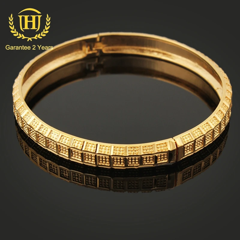JH Модные золотые Цвет индийский кольцеобразный Браслет Геометрическая сетка