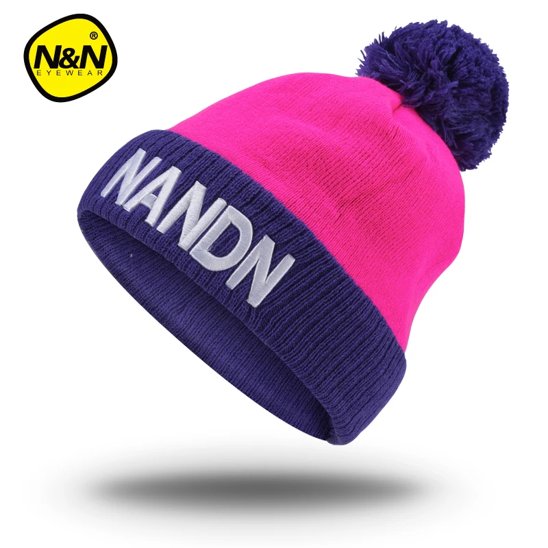 NANDN осенне зимняя шапка унисекс вязаная Лыжная Шапка Skulliesl run|running cap|cap runningknit running |