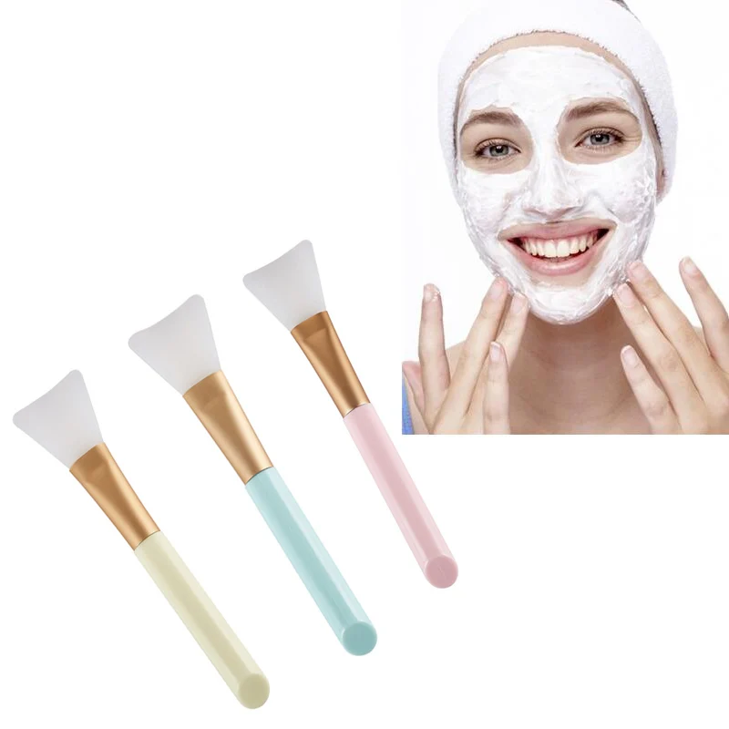 Women 3PCS Professional Makeup Brushes Mask Brush Face Silicone Gel DIY Cosmetic Beauty Tools brochas para maquillaje | Красота и