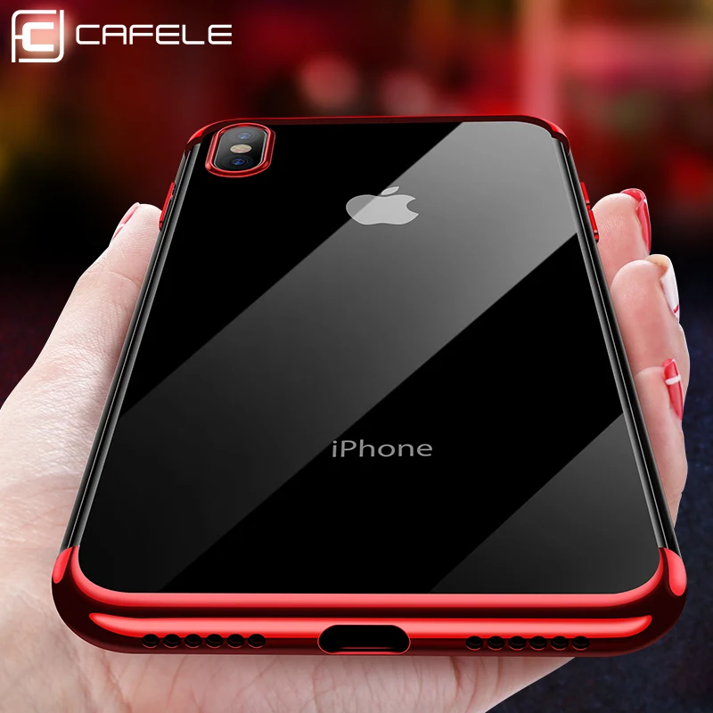 Роскошный чехол Cafele для iPhone XS MAX мягкий из ТПУ Xs Max прозрачный | Мобильные телефоны