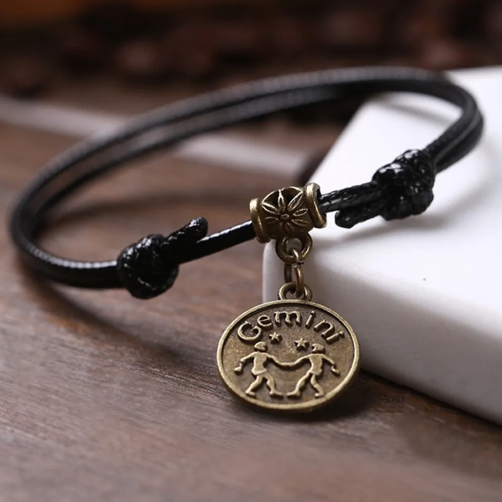 Модный женский и мужской браслет на щиколотку 12 созвездий сандалии для пляжа