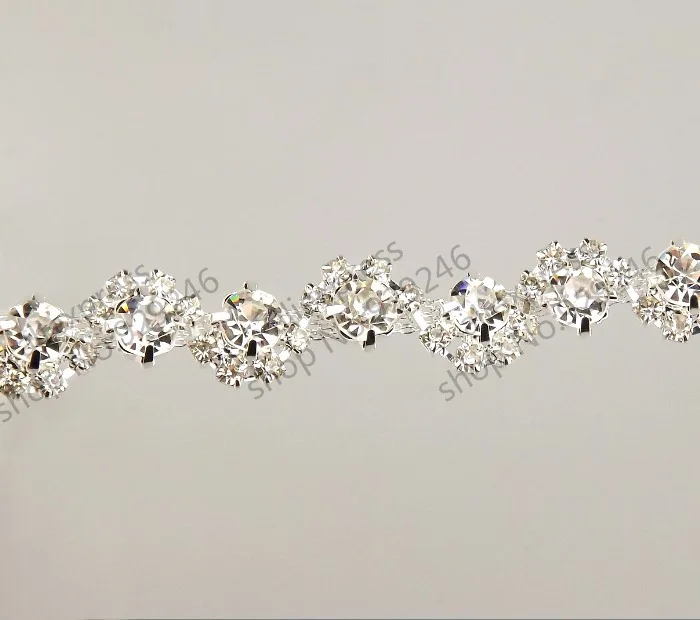 1 ярд AAA Класс хрустальные прозрачные круглые стеклянные стразы в форме чашки с