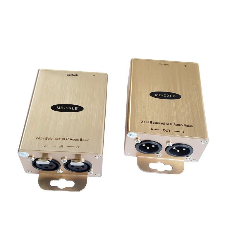 XLR аудио к RJ45 конвертер сбалансированный К Cat5 адаптер Профессиональное по IP