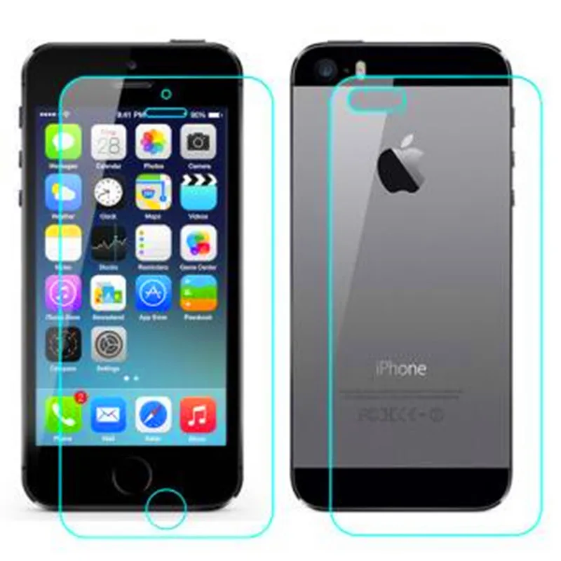 Высокое качество люкс 0.3 мм 9 H для iPhone 5 5S SE закаленное Стекло Экран протектор