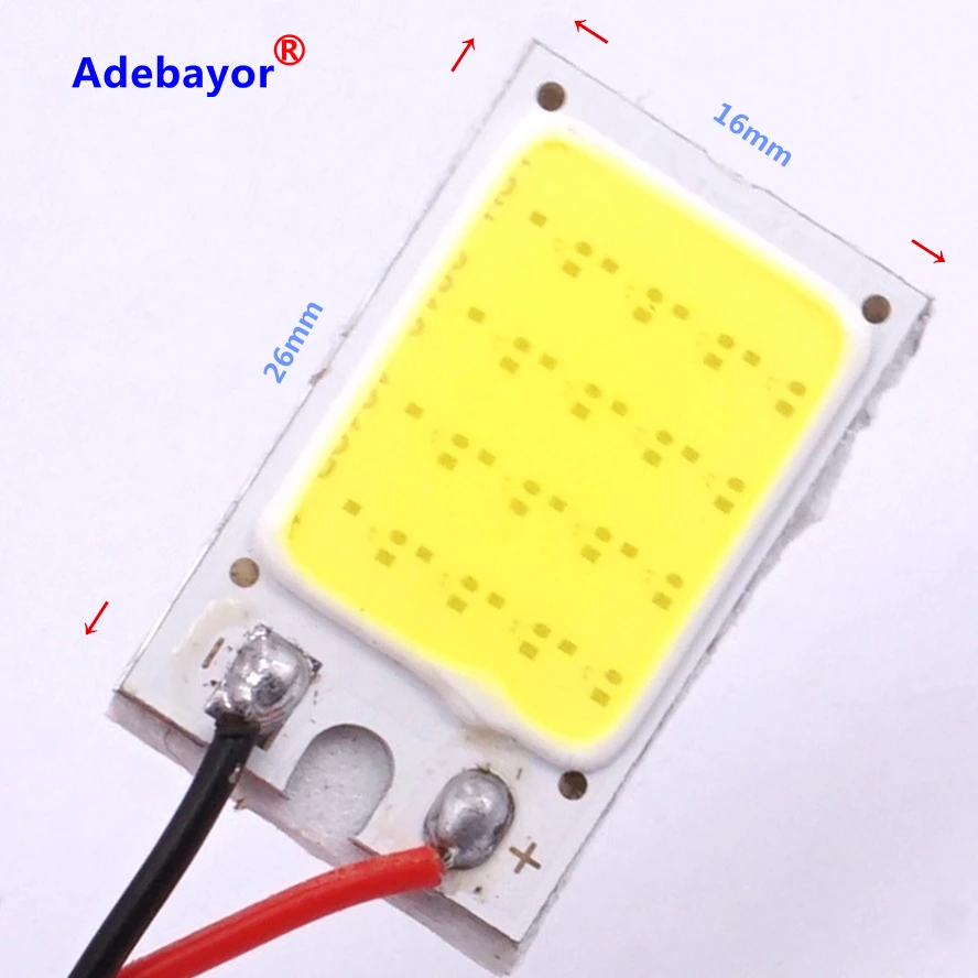 100 комплектов светильник для чтения COB Chip 18 SMD Автомобильный светодиодный
