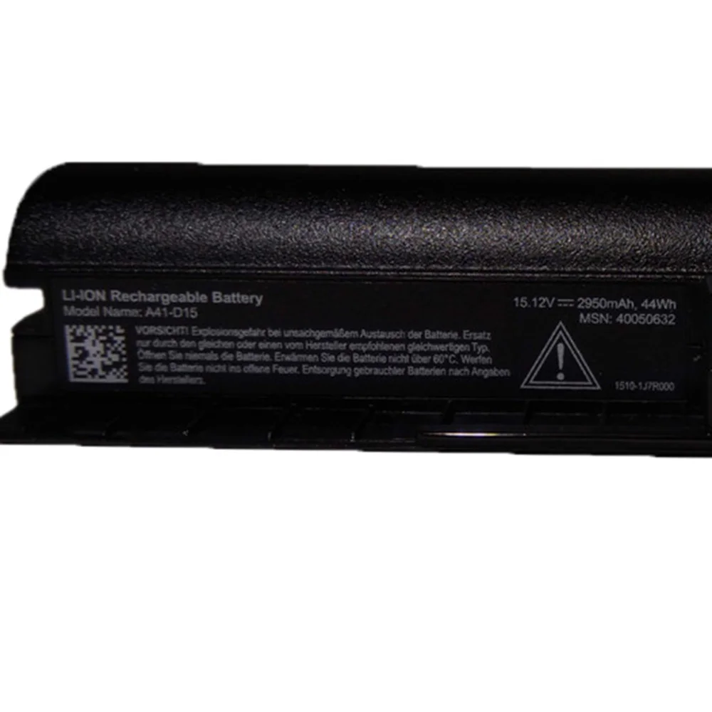 15 12 V 2950 мА/ч 44Wh A41-D15 оригинальный 40050632 ноутбук Батарея ДЛЯ Medion Akoya E6416 P6659 E6424 P6657 ERAZER