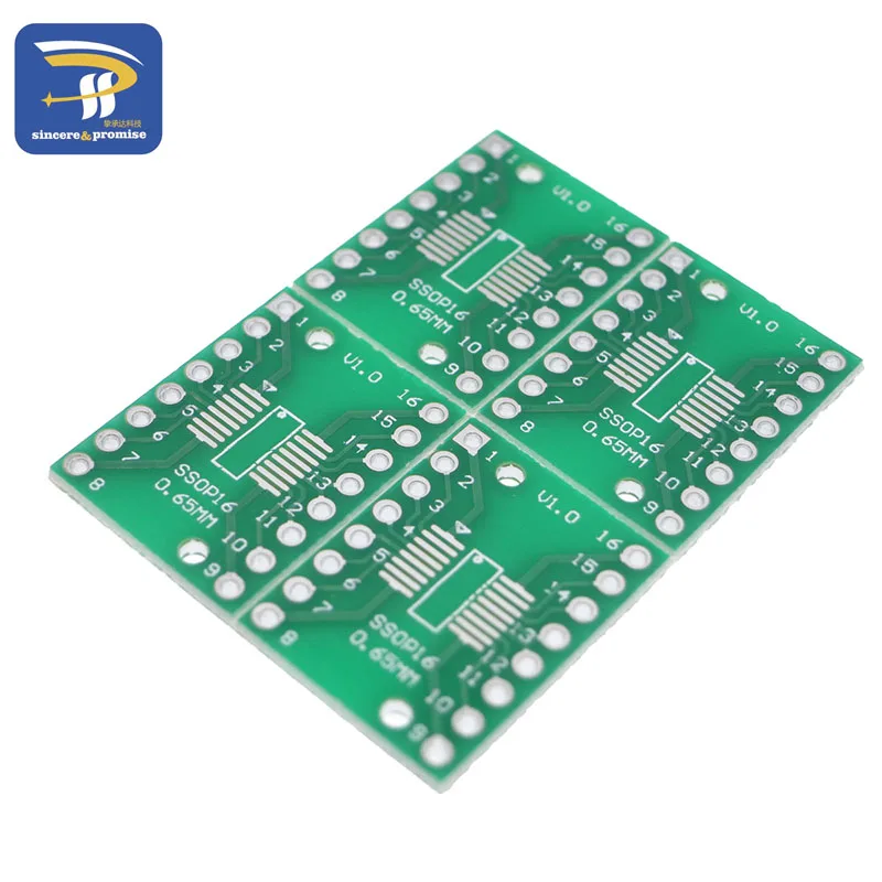 10 шт. SOP16 SSOP16 TSSOP16 to DIP Pinboard SMD для DIP-16 адаптер 0,65 мм/1,27 мм до 2,54 мм DIP Pin Шаг печатной платы конвертер Socke