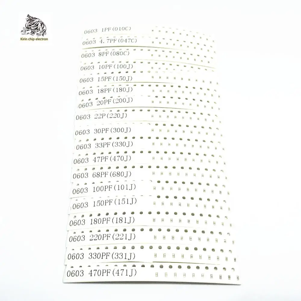 

720 шт./лот 0603 SMD, многослойный керамический конденсатор с чипом поверхностного монтажа, набор конденсаторов 6,3 в-50 в 1PF-10UF 010J-106K, Высококачеств...