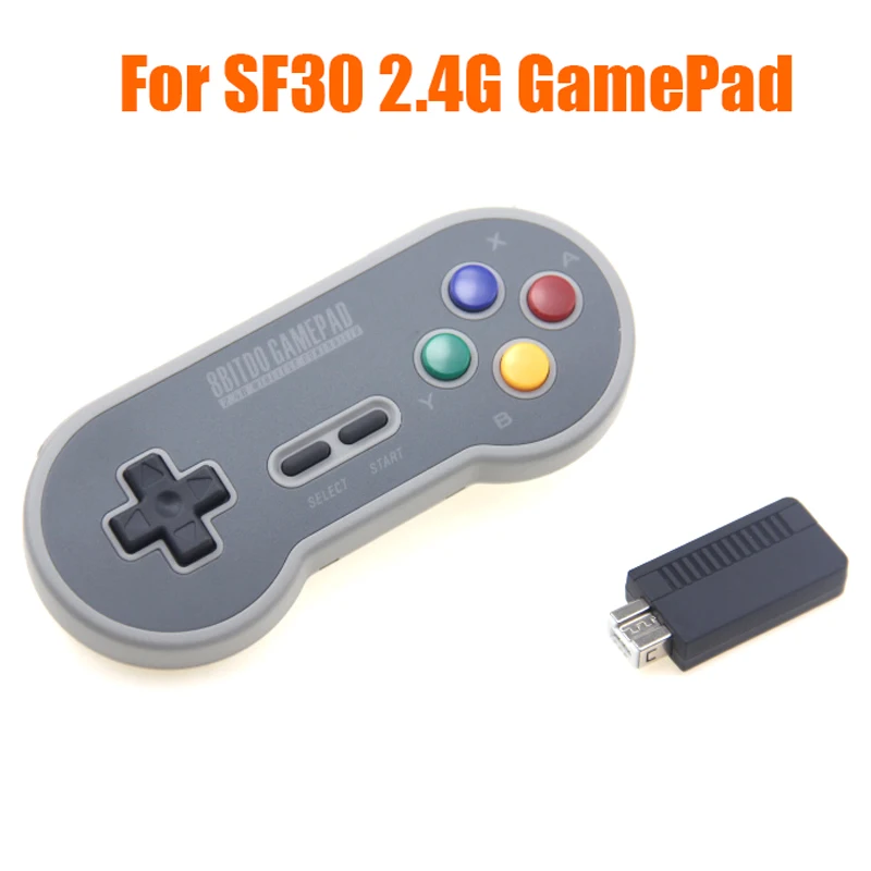 Беспроводной геймпад 8Bitdo SF30 SN30 2 4G ретро пульт управления с приемником 4 ГГц NES