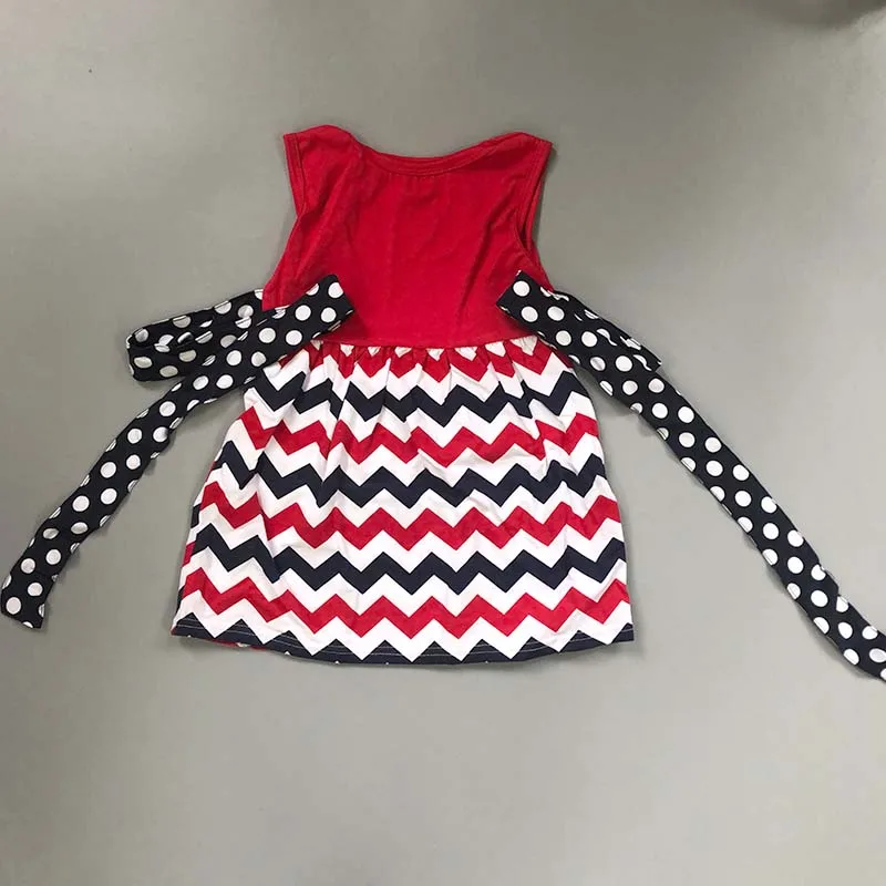 2019 Kids Summer Outfits the Stars And Stripes Dress Ruffles Pants conice nini Boutique Clothing Set Baby Girls Clothes | Детская одежда