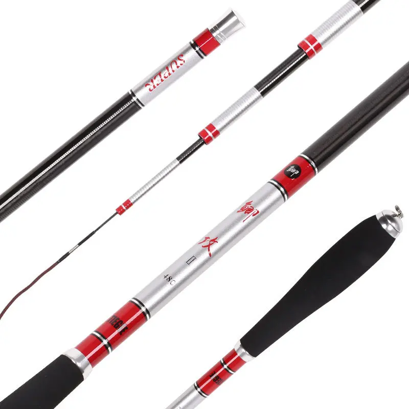 Fishing rod 60t carbon 28 tune ultra light super fine super hard 37 tune squid /carp Taiwan fishing rod