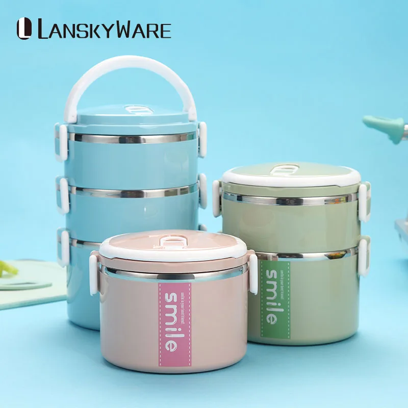 Нержавеющая сталь термо Ланч бокс контейнеры с микроволновой контейнером