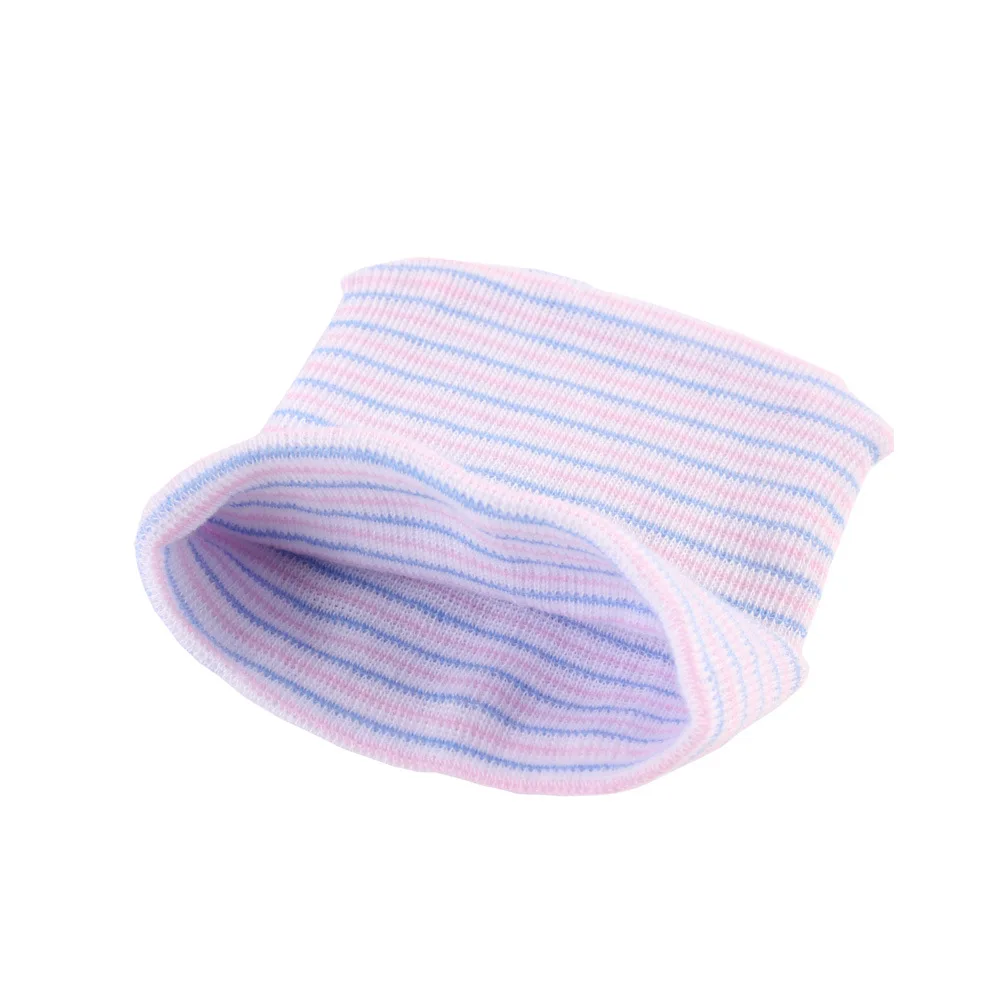 Crochet Baby Spring Hat Newborn Beanie With Heart For Girls Cotton Knit Infant Striped Caps Toddler Accessories | Детская одежда и