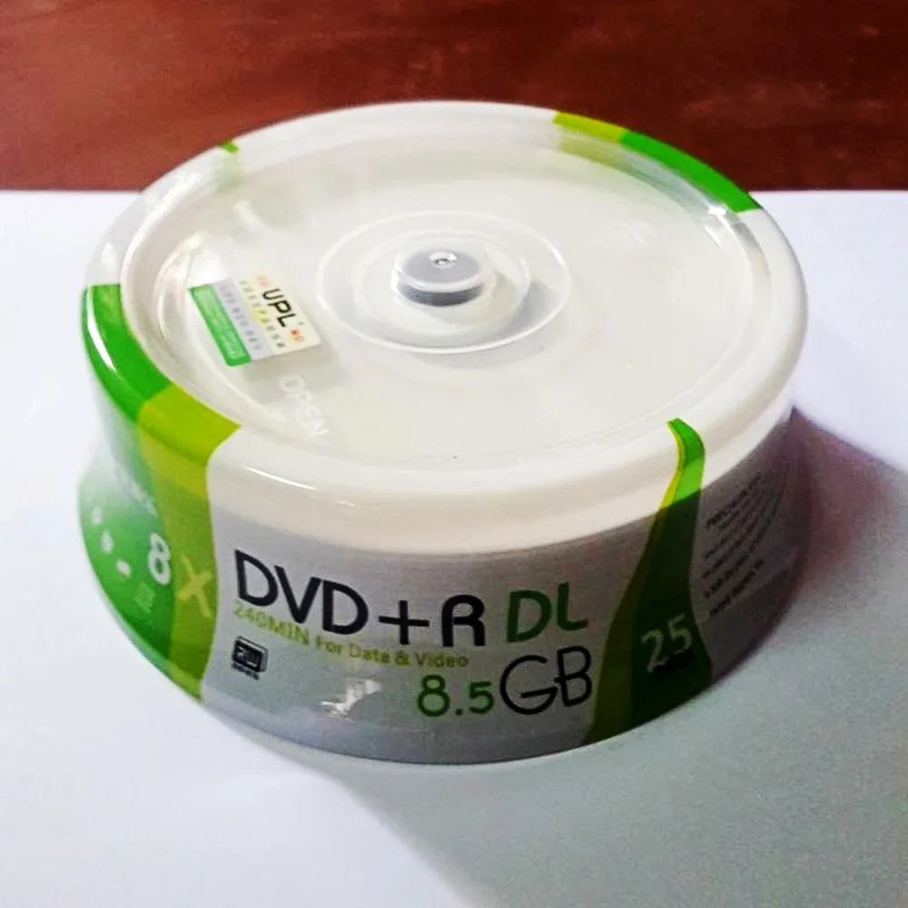 Бесплатная доставка 25 шт. белый струйный принтер 8X DVD + R DL двухслойный