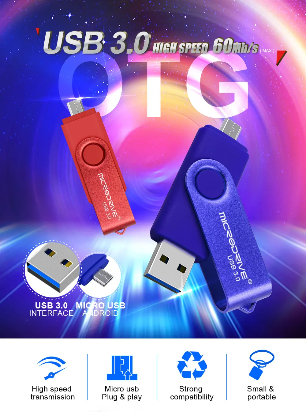 Цветной флеш-накопитель usb3.0 OTG 16 ГБ 32 ГБ usb флеш-накопитель 64 ГБ флеш-накопитель 128 ГБ usb карта памяти для Android