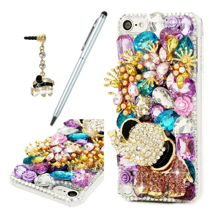 TURATA 3D Bling чехол для Apple Ipod Touch 5 со стразами роскошные блестящие косметические